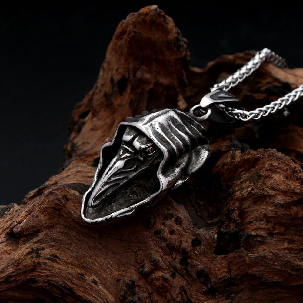 Vintage Skull Viking Stainless Steel Men's Pendant Necklace