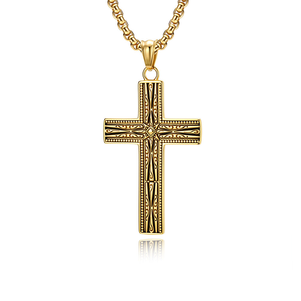 Stainless Steel Cross Gothic Vintage Punk Necklace