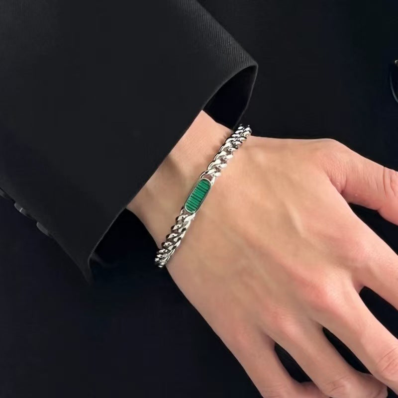 Planderful Jewelry European Multi Color Shell Cuban Chain Necklace For Men And Women