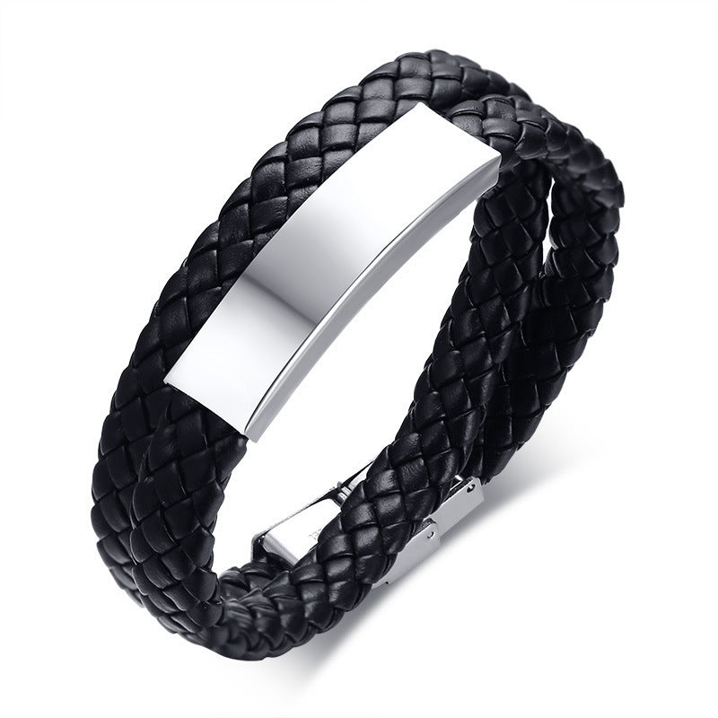 Cross-Border Accessories Black Men's Bracelet Spot Wholesale