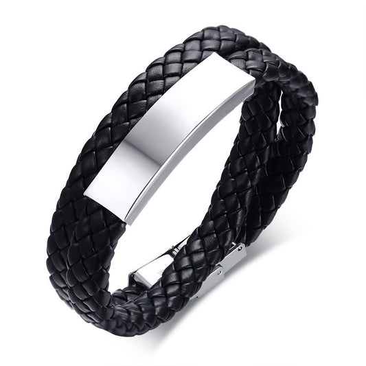 Cross-Border Accessories Black Men's Bracelet Spot Wholesale