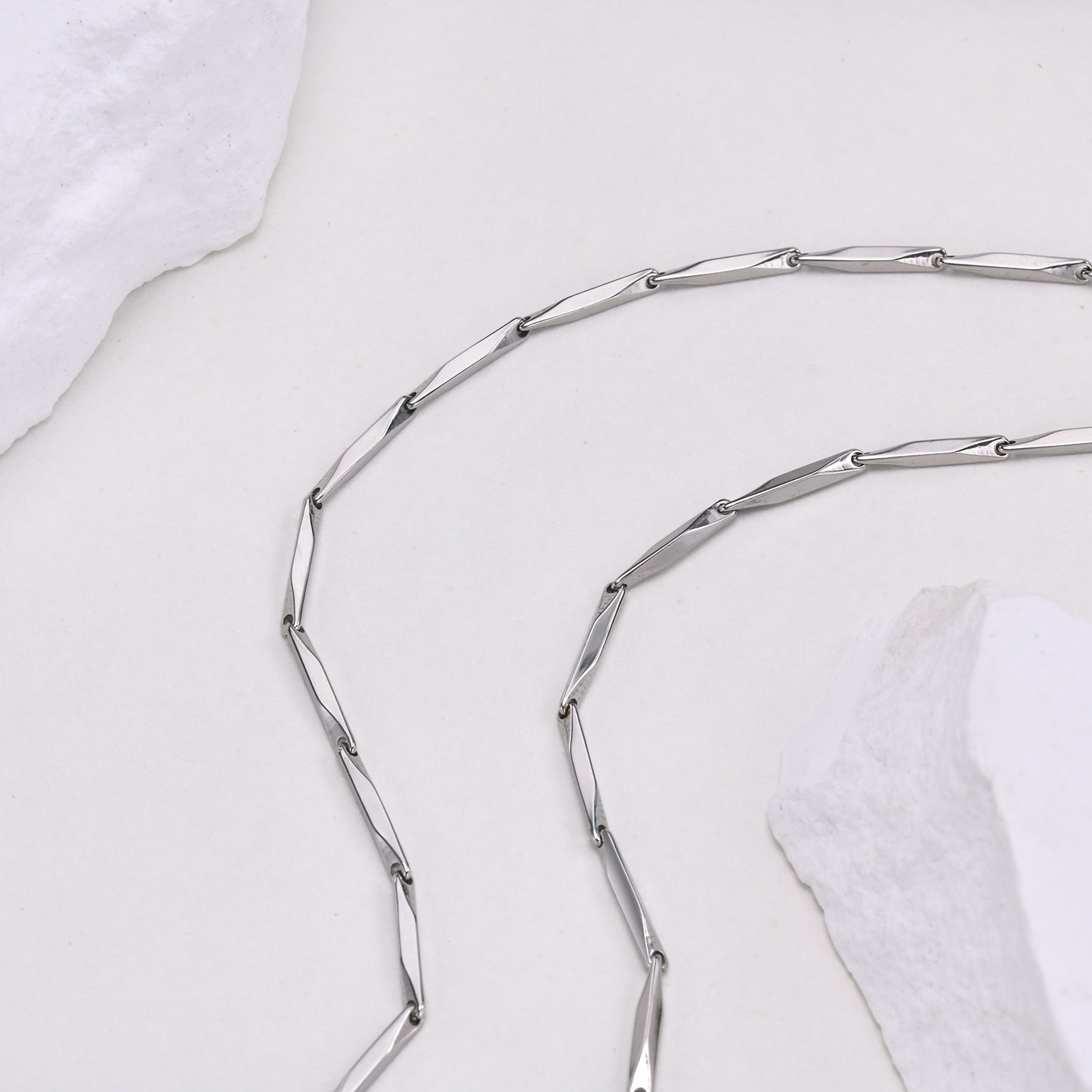 Ins Wind Necklace Women's Necklace Stainless Steel Melon Seed Chain