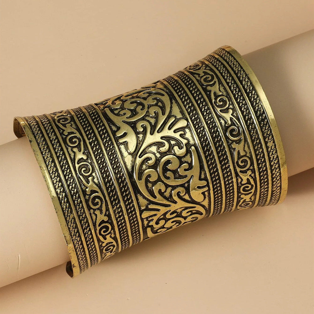 Empress's Delight Alloy Open Bracelet - Vienna Verve Collection