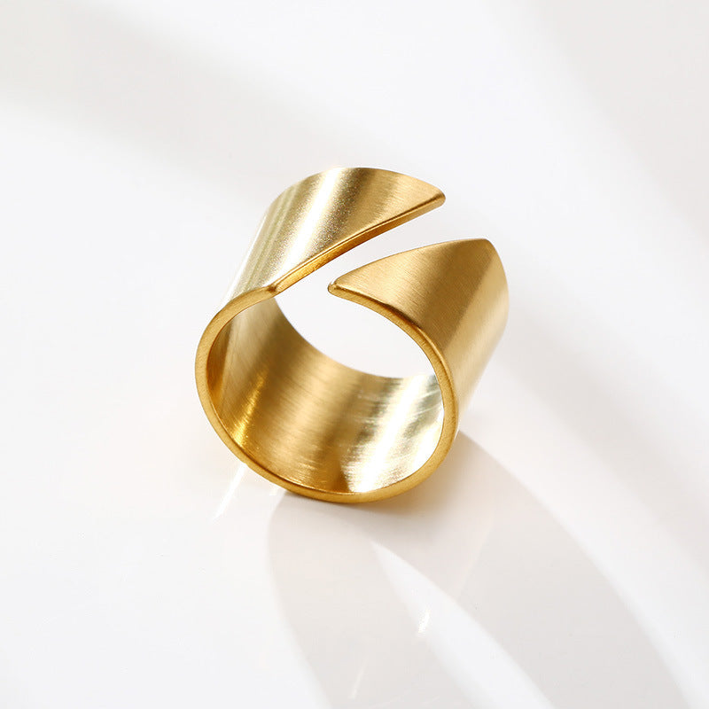 Hand Jewelry Hip-Hop Simple Index Finger Joint Ring Gold