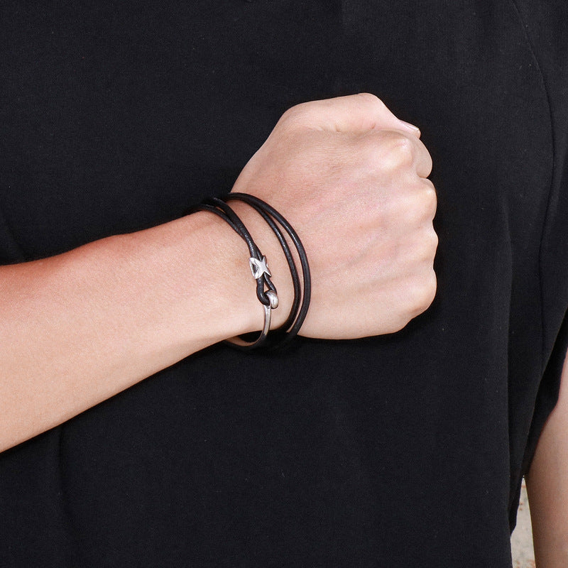 Planderful Everyday Genie Men Leather Rope Bracelet