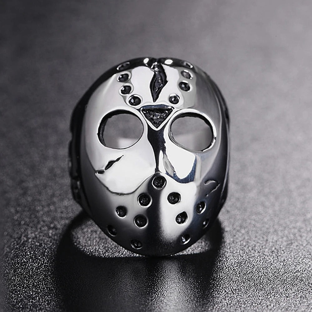 Punk Skull Viking Stainless Steel Ring