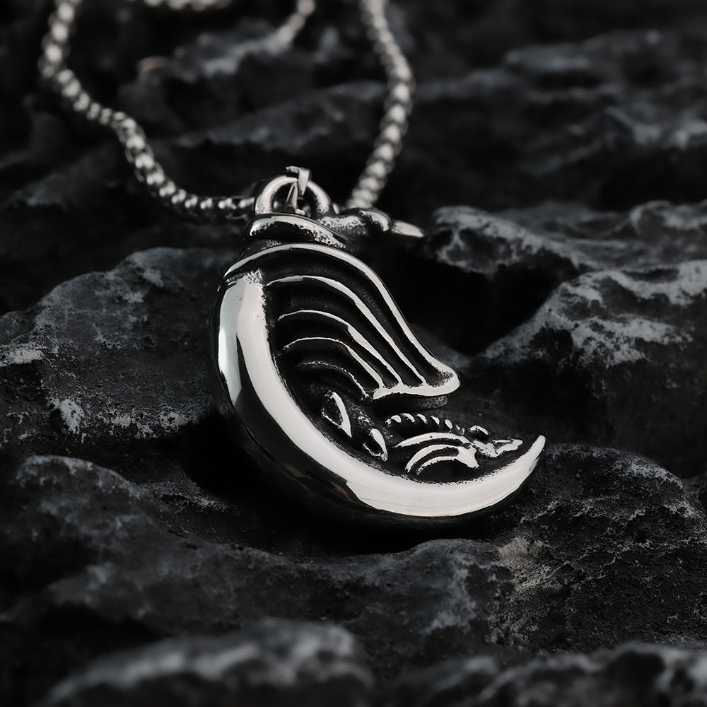 European And American Retro Stainless Steel Men's Pendant Necklace