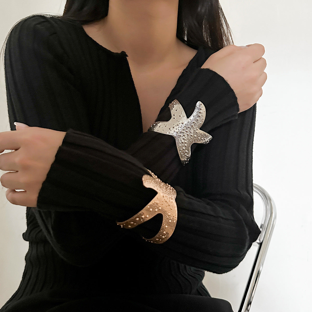Starfish Opening Bracelet Planderful Vienna Verve Personalized Hand Jewelry For Women Statement Accessory
