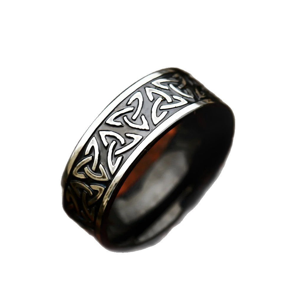 Vintage Viking Stainless Steel Men's Ring
