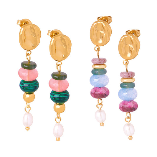 Luxurious Handcrafted Freshwater Pearl Pendant Earrings for Women