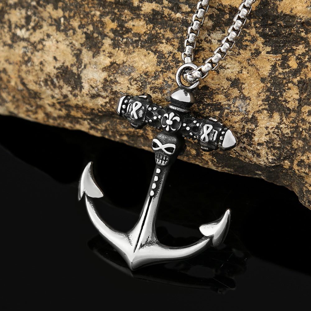 Foreign Trade Cross-Border Titanium Steel Necklace For Men