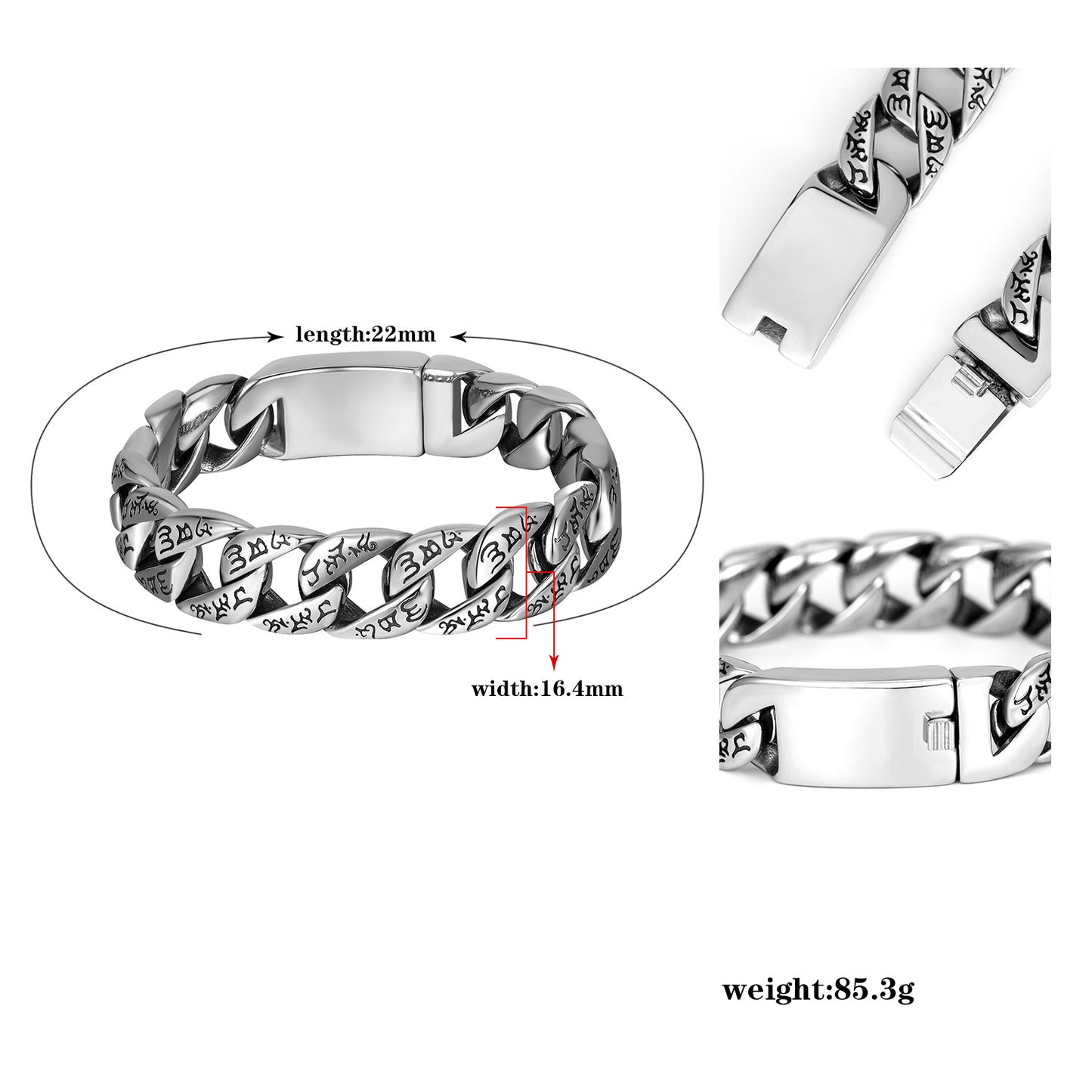 Steel Bracelet – Vintage Mantra