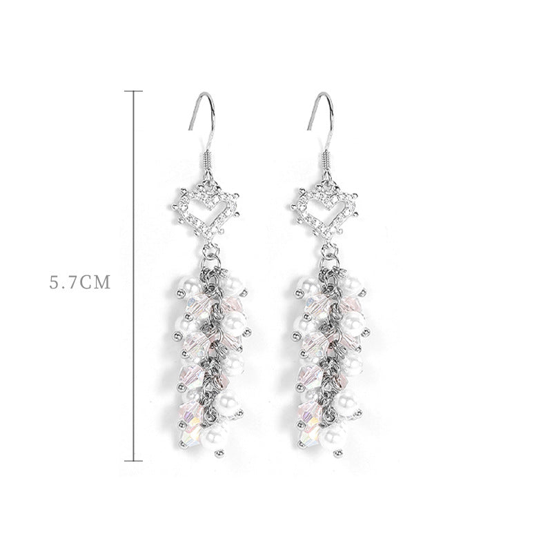 Cluster Bead 925 Sterling Silver Women's Earrings