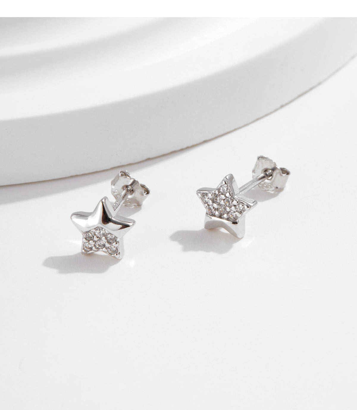 925 Sterling Silver Star Stud Earrings