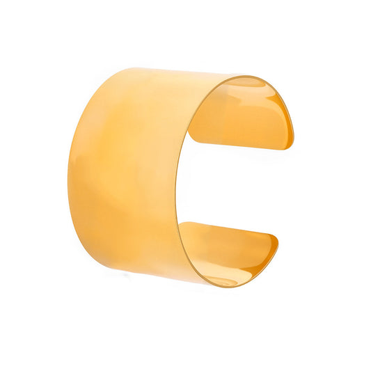 Planderful Stainless Steel Wide Gold Bracelet For Women