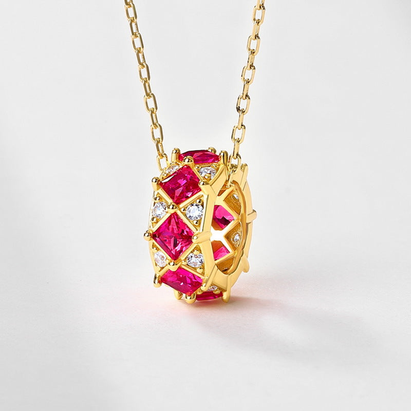 S925 Sterling Silver Gold-Plated Pendant Necklace