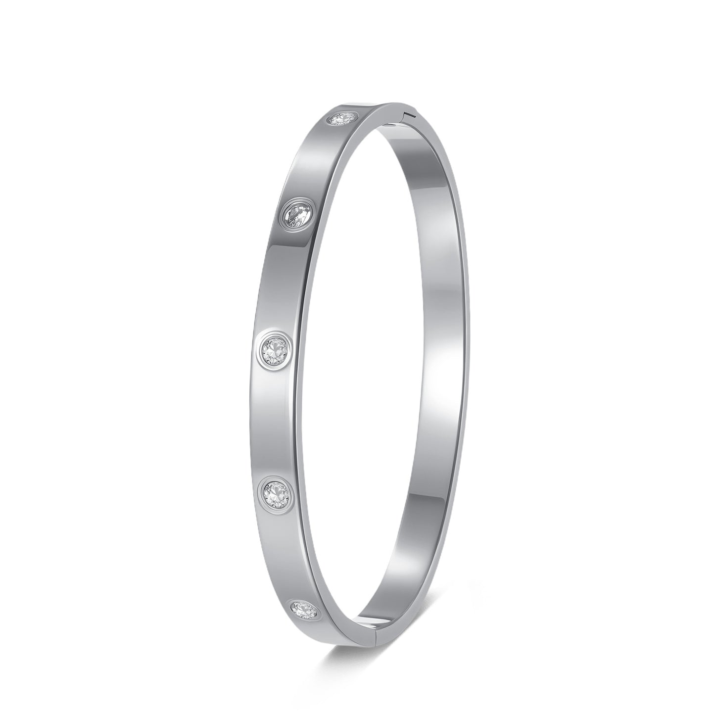 Planderful Everyday Genie Zircon Couple Bracelet Titanium Steel Unisex Luxury Gift For Couples