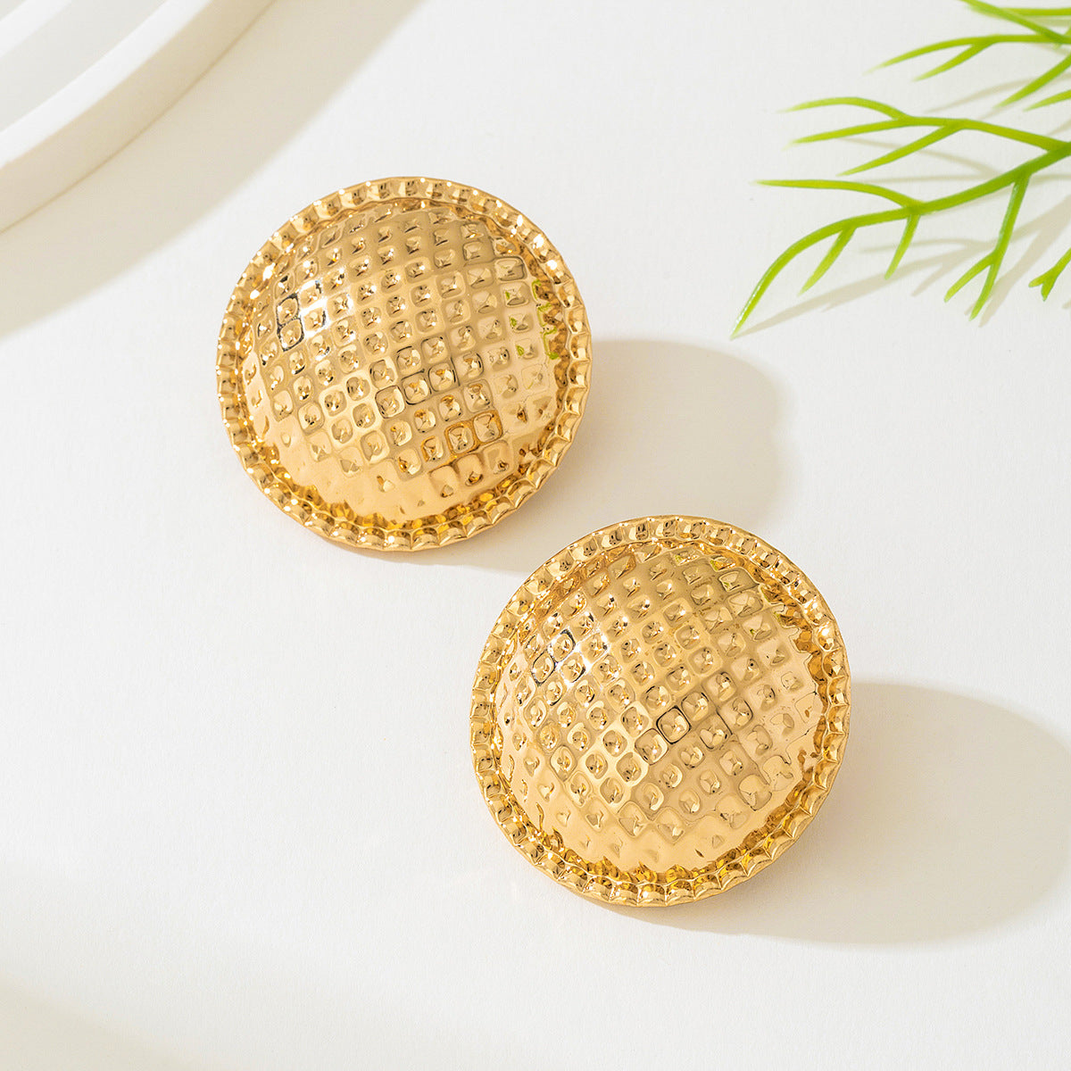 Planderful Vienna Verve Earrings – Bold Exaggerated Metal Design