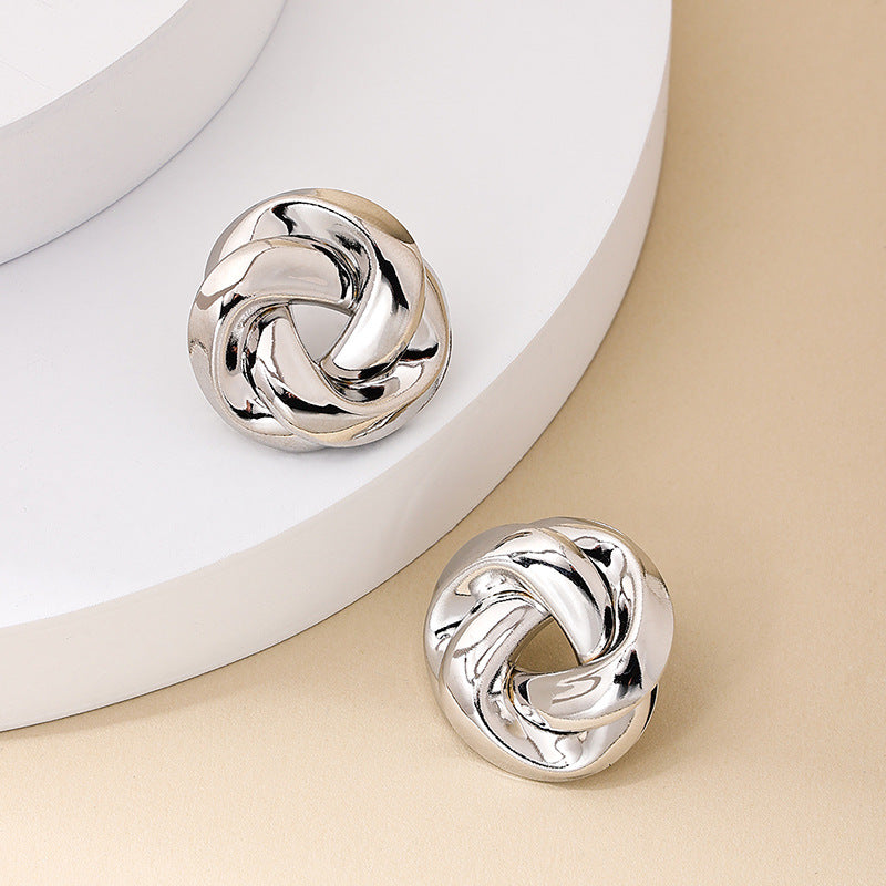 Planderful Vienna Verve Earrings – Retro Twisted Design