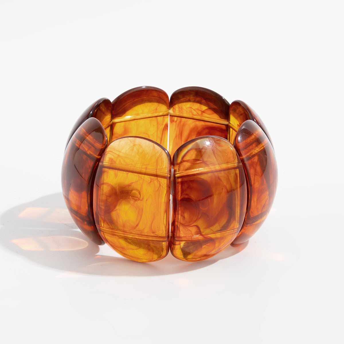 Exaggerated Smudged Special-Shaped Bracelet Geometric Translucent Bracelet
