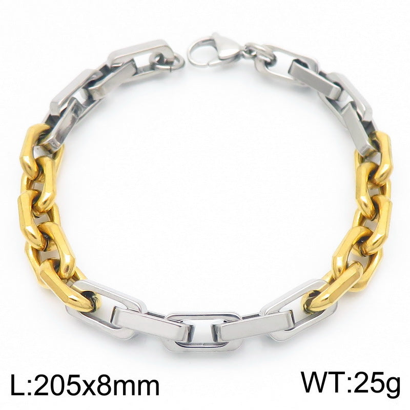 Planderful Personalized Men's Titanium Steel Bracelet