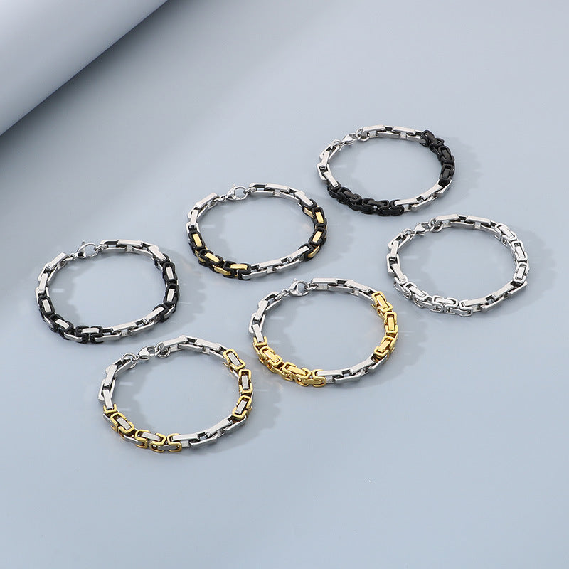 Planderful Everyday Genie Stainless Steel Men Bracelet 6mm