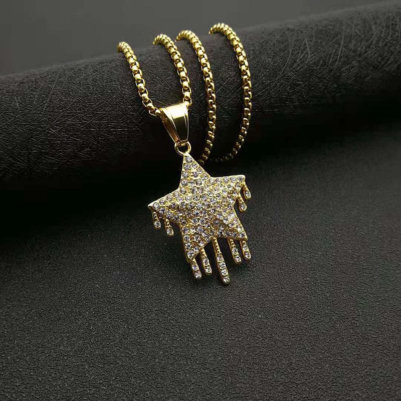 Zircon Necklace – Hip-Hop Dainty Water Drop Pendant