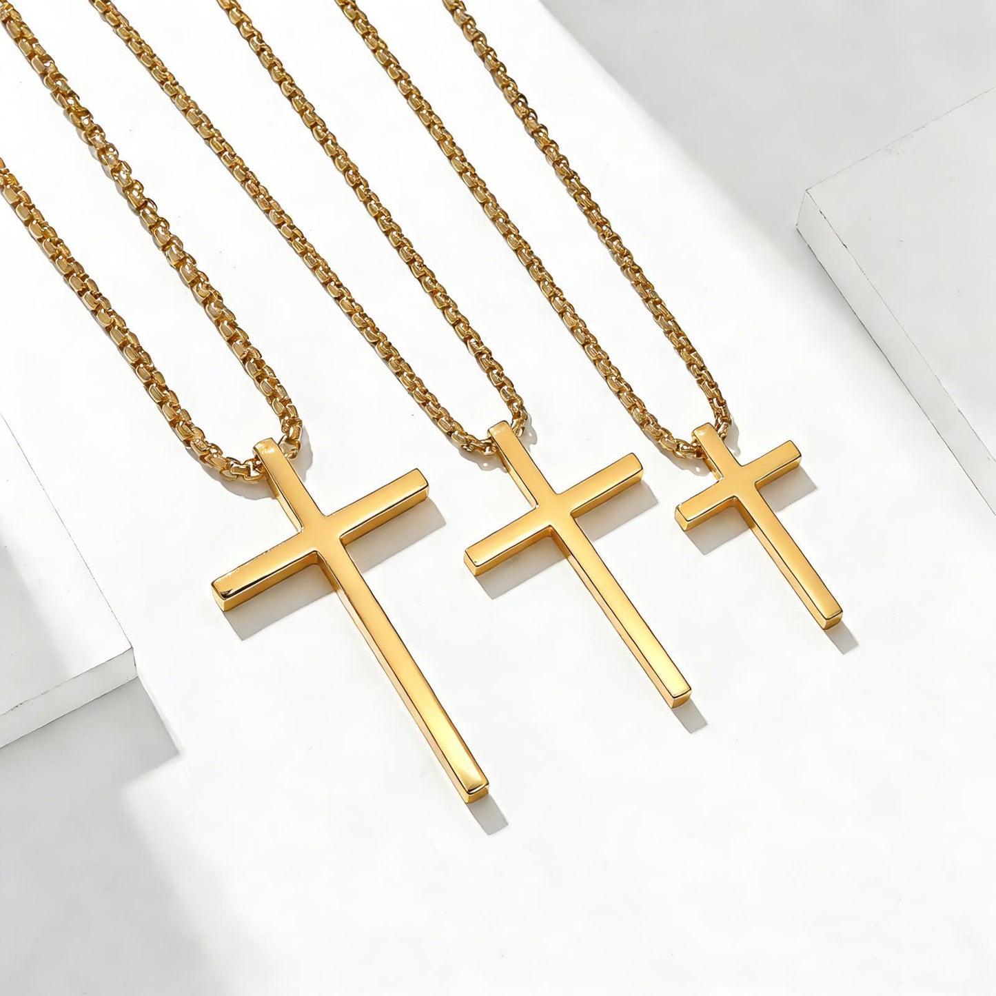 Steel Pendant – Minimalist Cross Pendant
