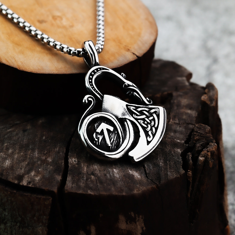 Viking Pendant Nordic Celtic Fashion Dragon Shield for Men
