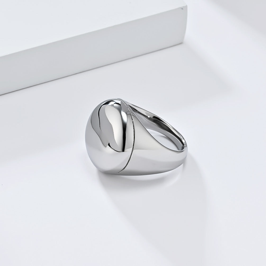 Planderful Titanium Steel Ring For Men, Smooth Surface, Daily Wear, Everyday Genie Collection