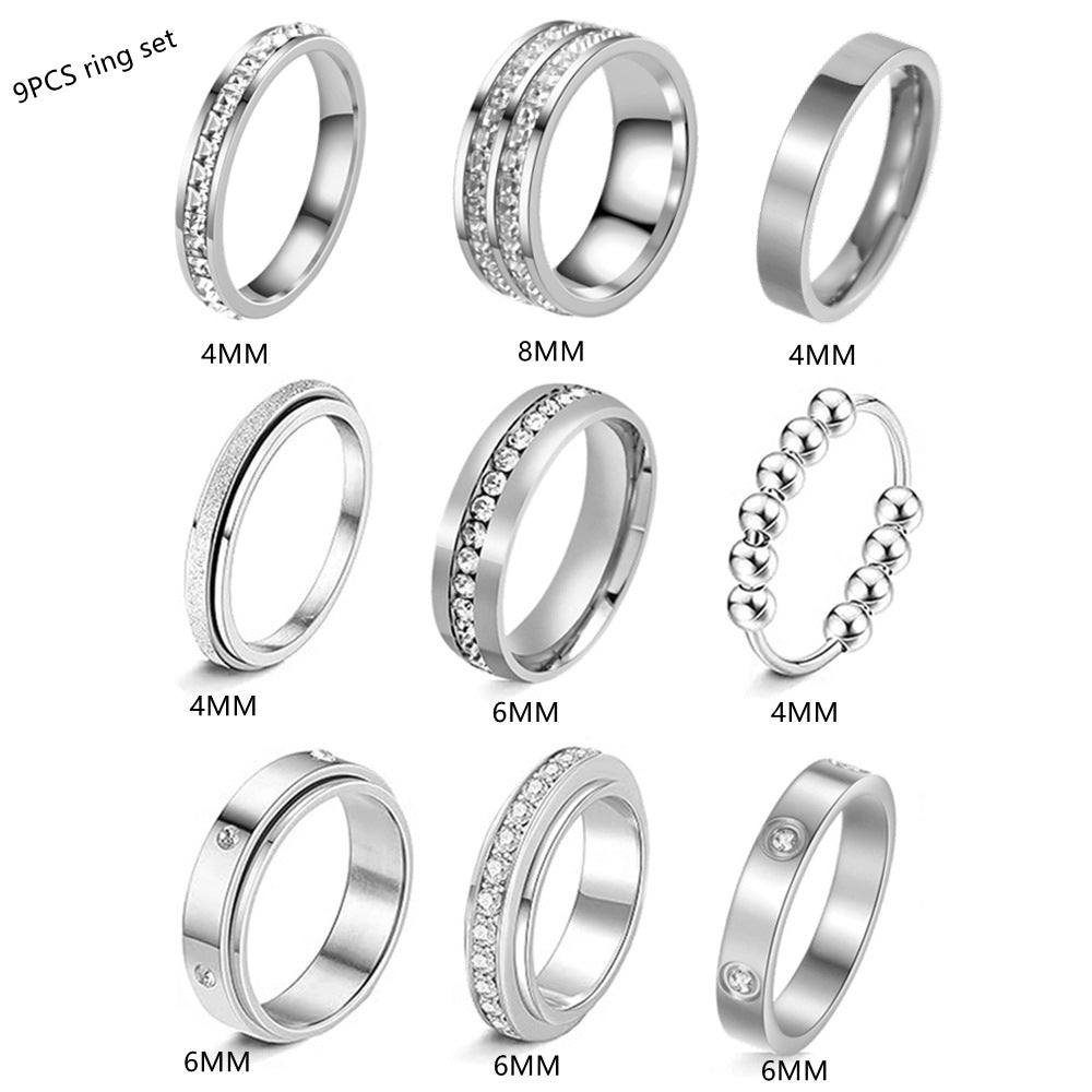 Planderful Everyday Genie Women Ring Matte Steel Style