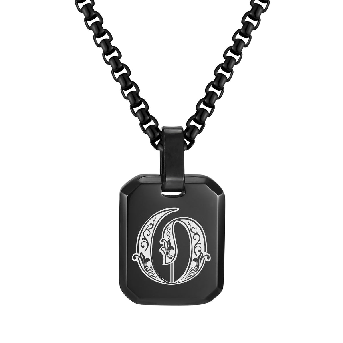 Stainless Steel Initial Letter & Blank Pendants
