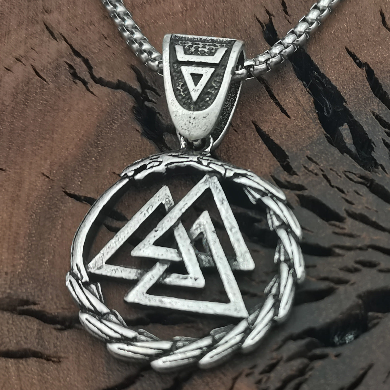Viking Celtic Knot Titanium Steel Necklace for Men - Norse Legacy Collection