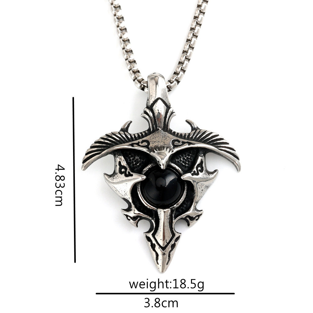 Punk Eagle Stainless Steel Men's Pendant Necklace