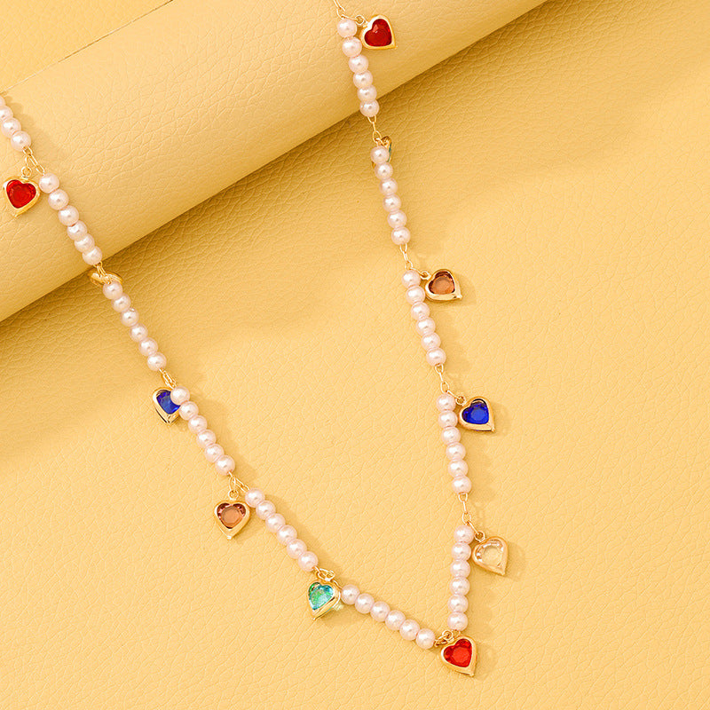 Pearl Love Beaded Necklace - Vienna Verve Collection