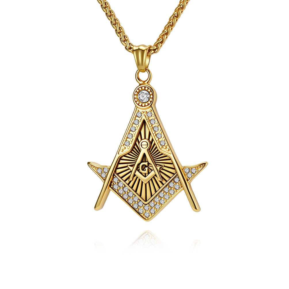 Vintage Zircon Pendant — Silver, Two-Tone or Gold