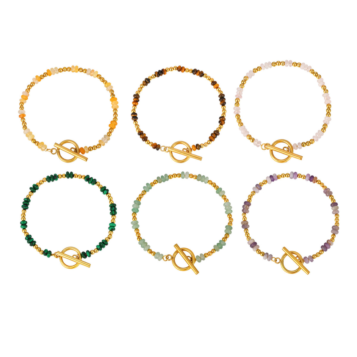 Tiger's Eye Stainless Steel Bracelet