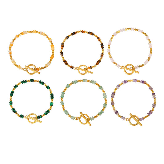 Tiger's Eye Stainless Steel Bracelet