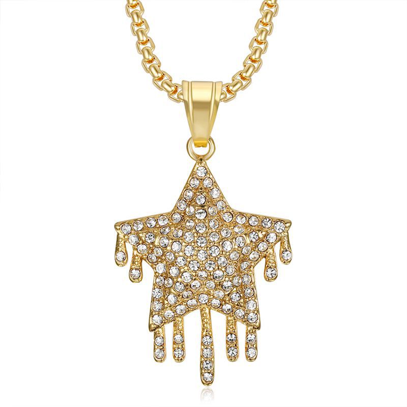 Zircon Necklace – Hip-Hop Dainty Water Drop Pendant