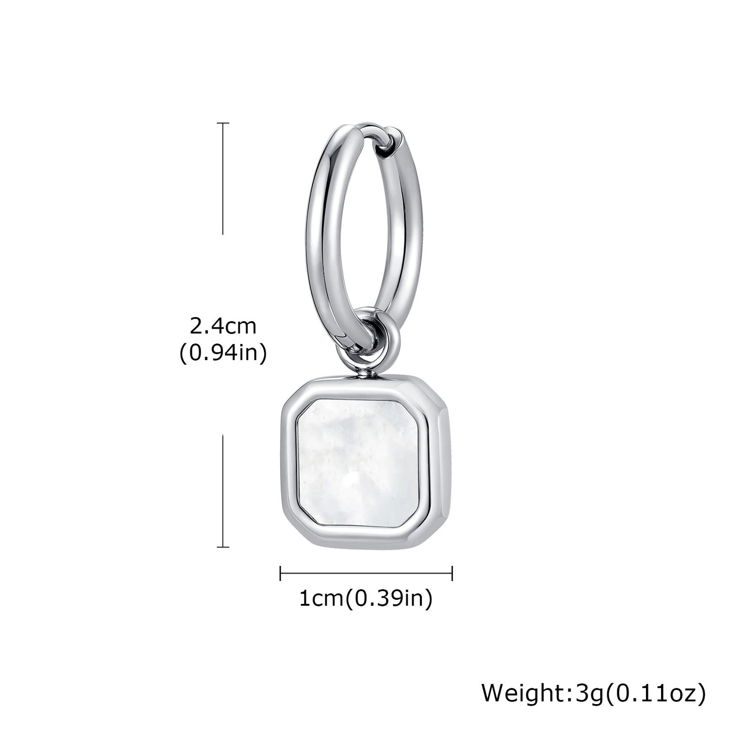 Planderful Stainless Steel Earrings Unisex Bold Tiger Eye