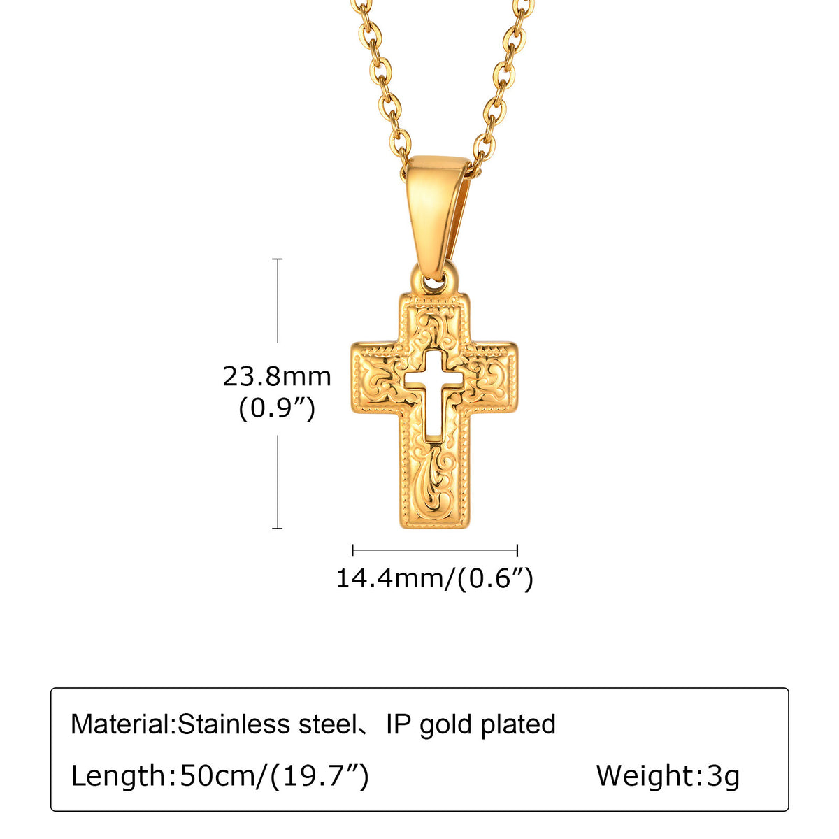 And Universal Round Brand Stainless Steel Necklace Unisex