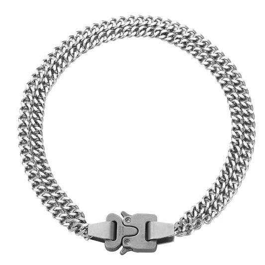 Planderful Jewelry Steel Lock Chain Necklace For Men Hip Hop Street Style Premium