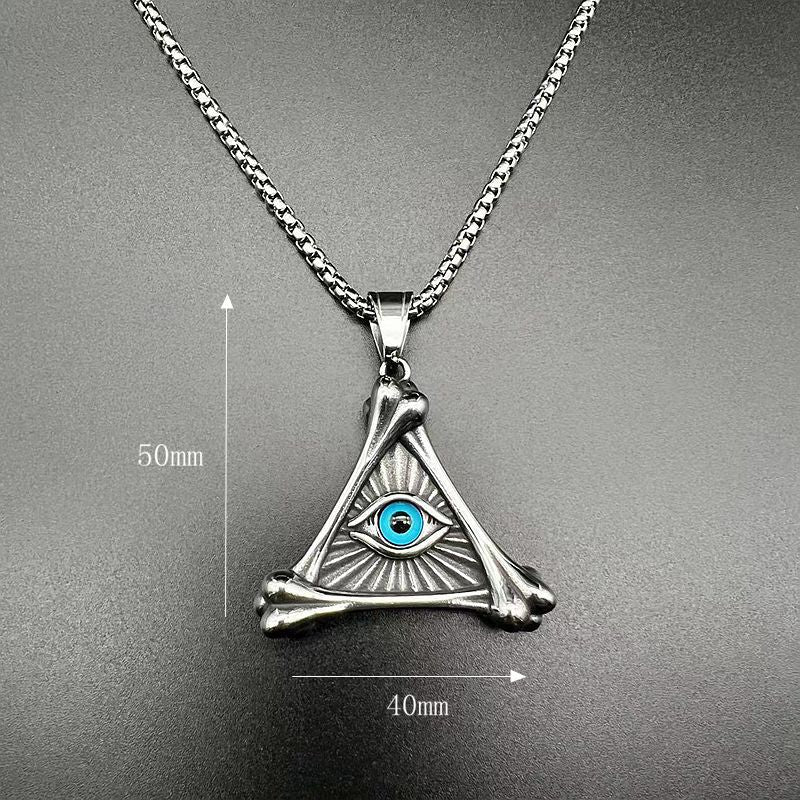 Gold-Plated Stainless Steel Necklace - Statement Punk