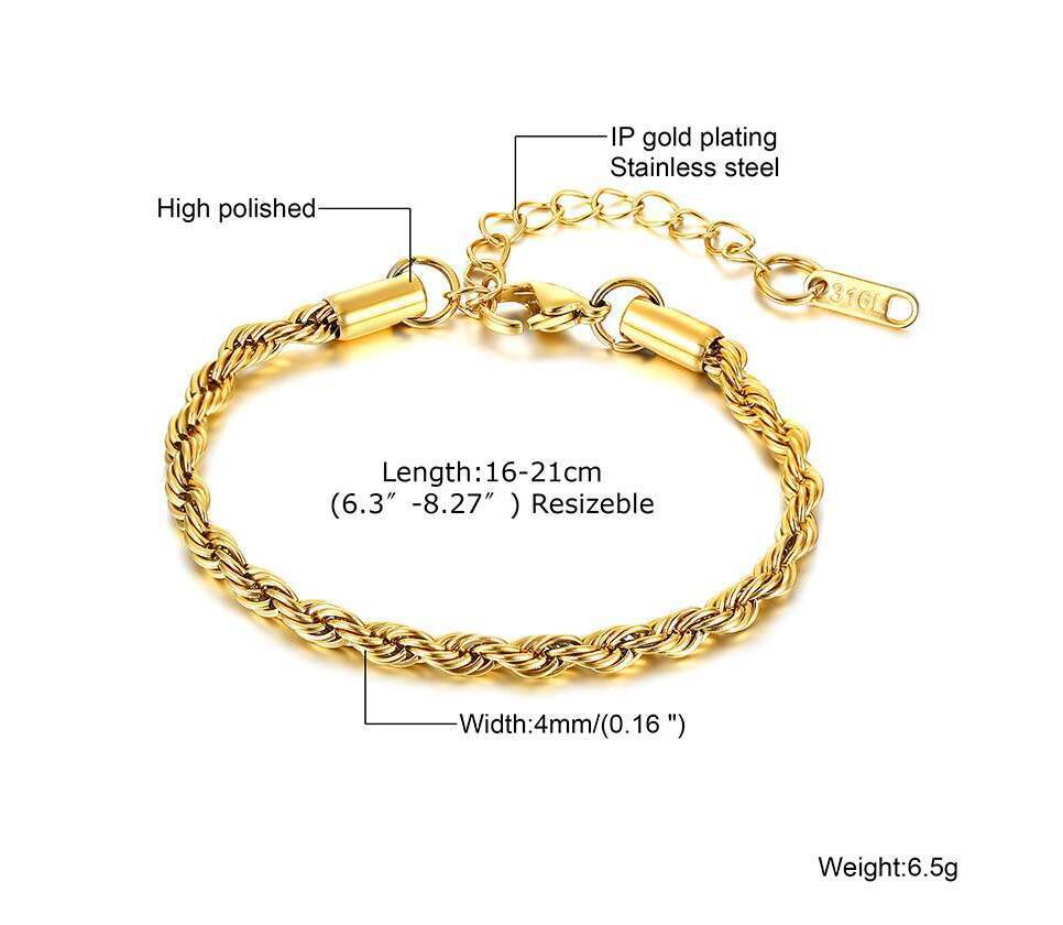 Braided Stainless Steel Bracelet