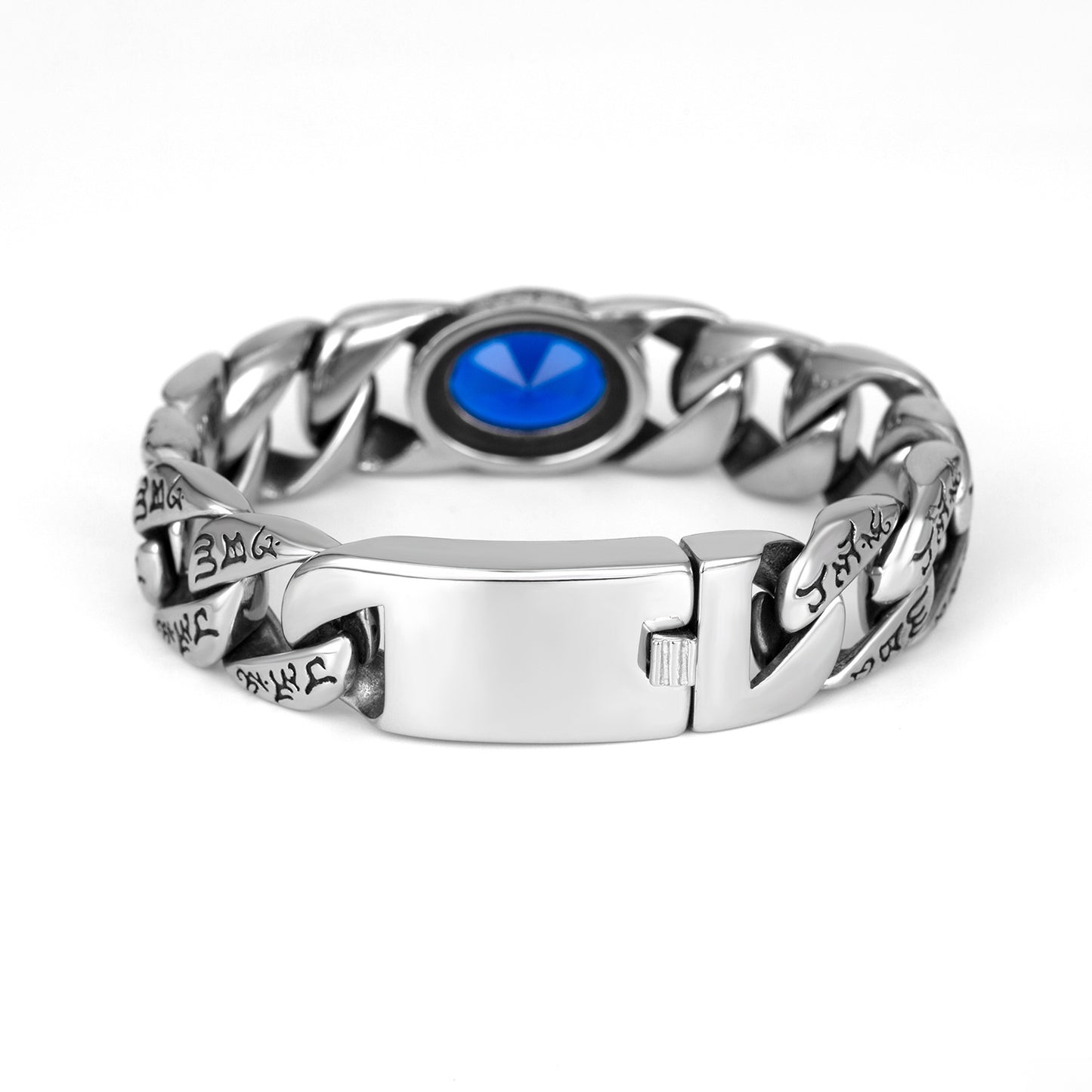 Zircon Bracelet - Statement Punk Style For Men Stainless Steel Wristwear Perfect For Everyday Streetwear