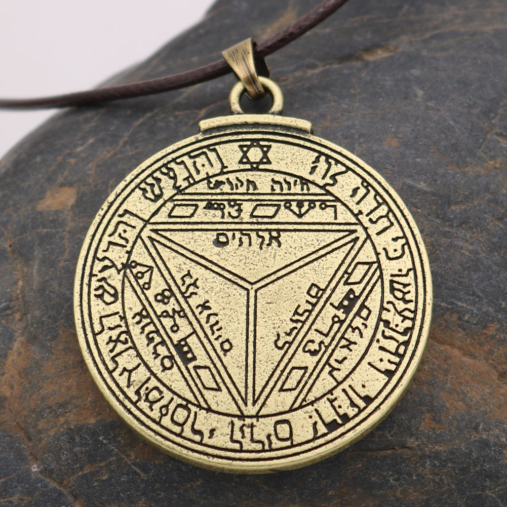 European and American Jewelry Wholesale: Solomon Smart Key Necklace, Saturn Amulet, Men's Pendant - Norse Legacy