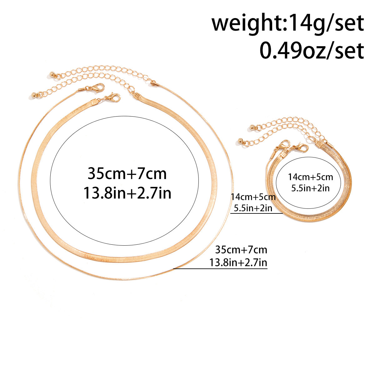 French Dual-Chain Metal Choker Necklace with an Elegant Twist