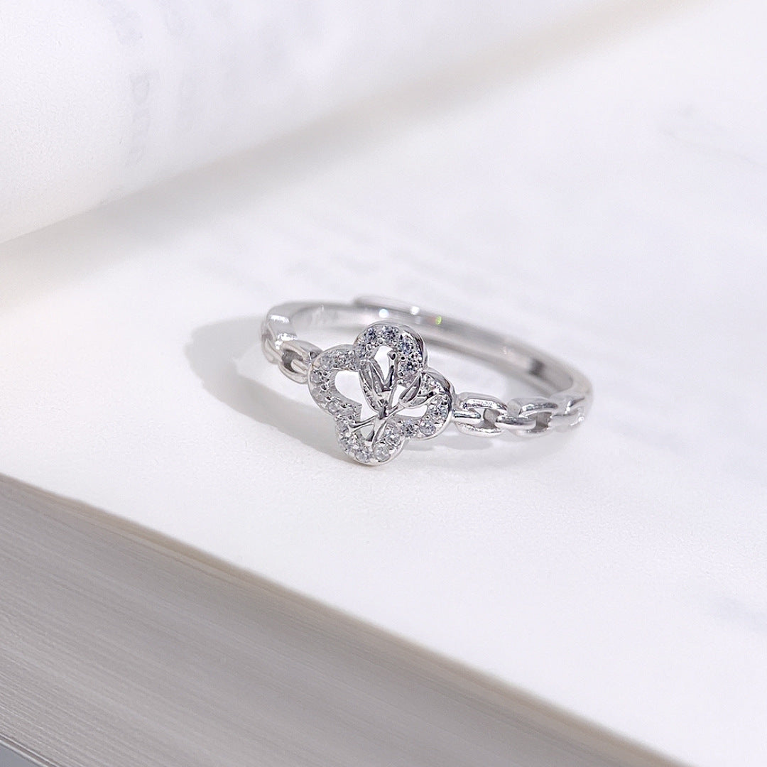 Clover Lucky 925 Sterling Silver Ring