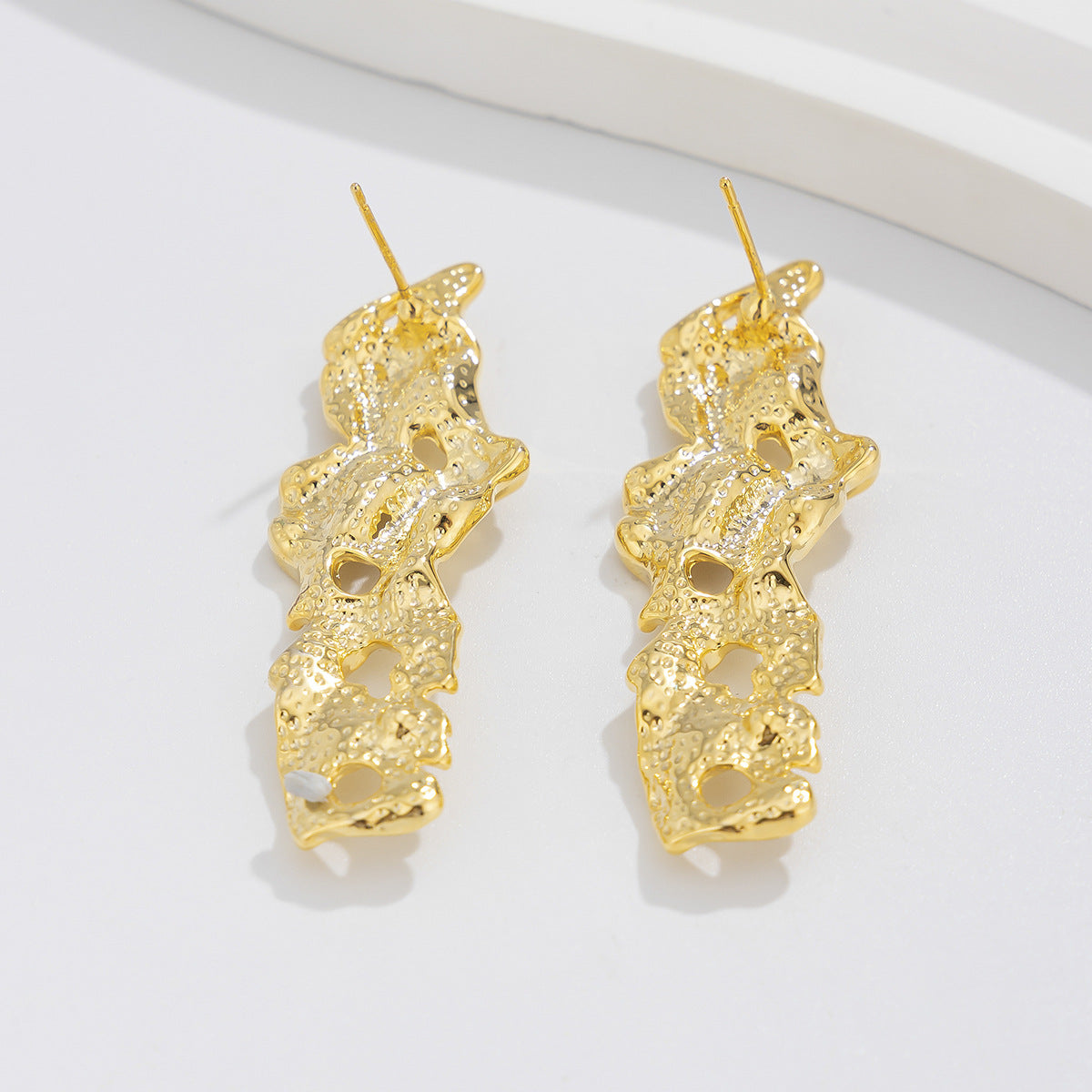 Planderful Lava Love Water Drop Earrings Irregular Geometric Statement Chic Jewelry For Modern Women