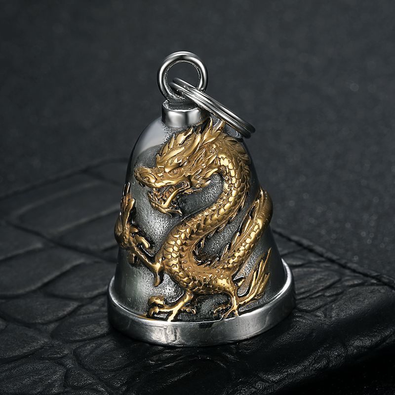 Vintage Dragon Stainless Steel Pendant Necklace